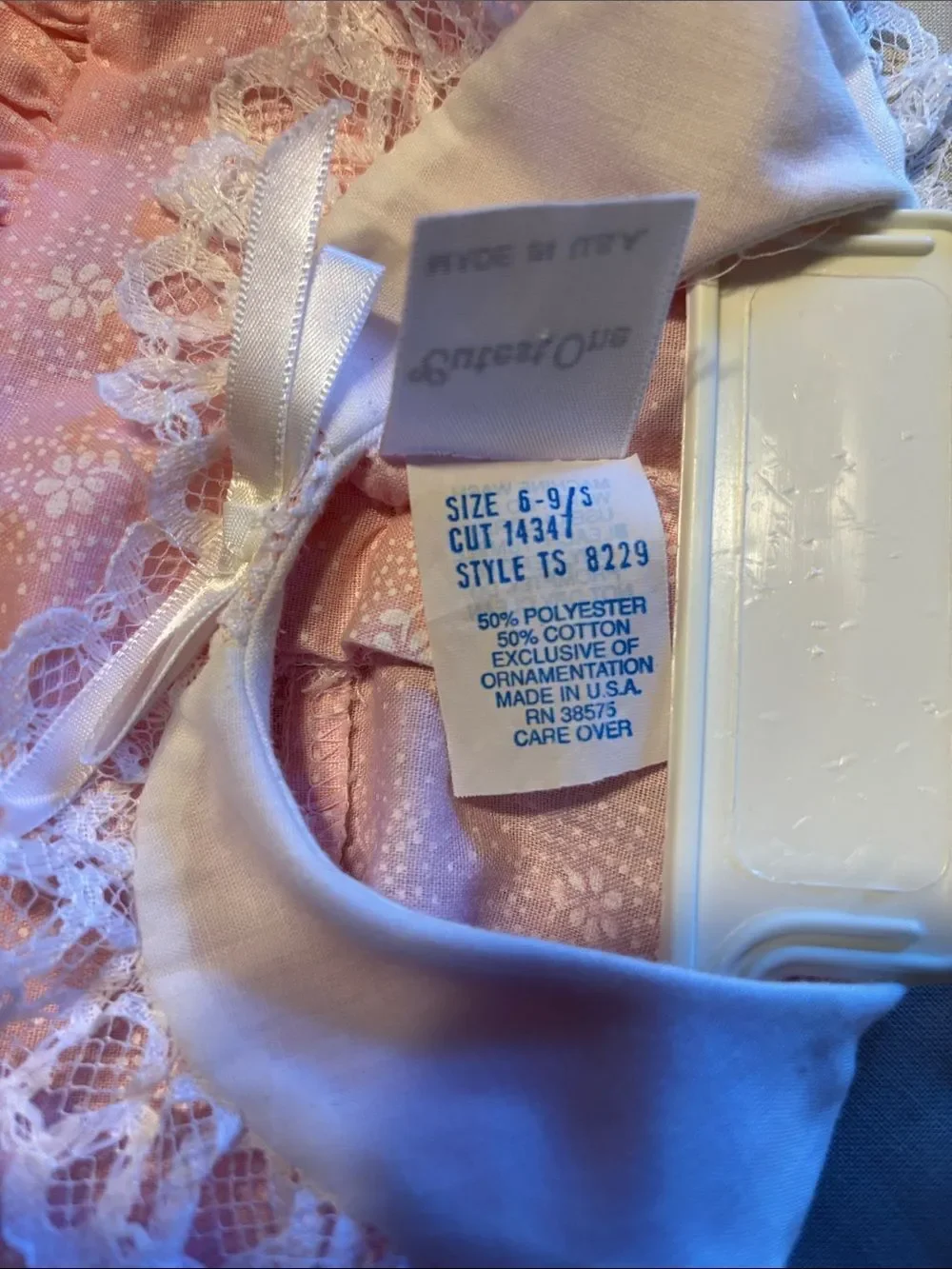 VINTAGE CUTEST ONE BABY GIRL DRESS